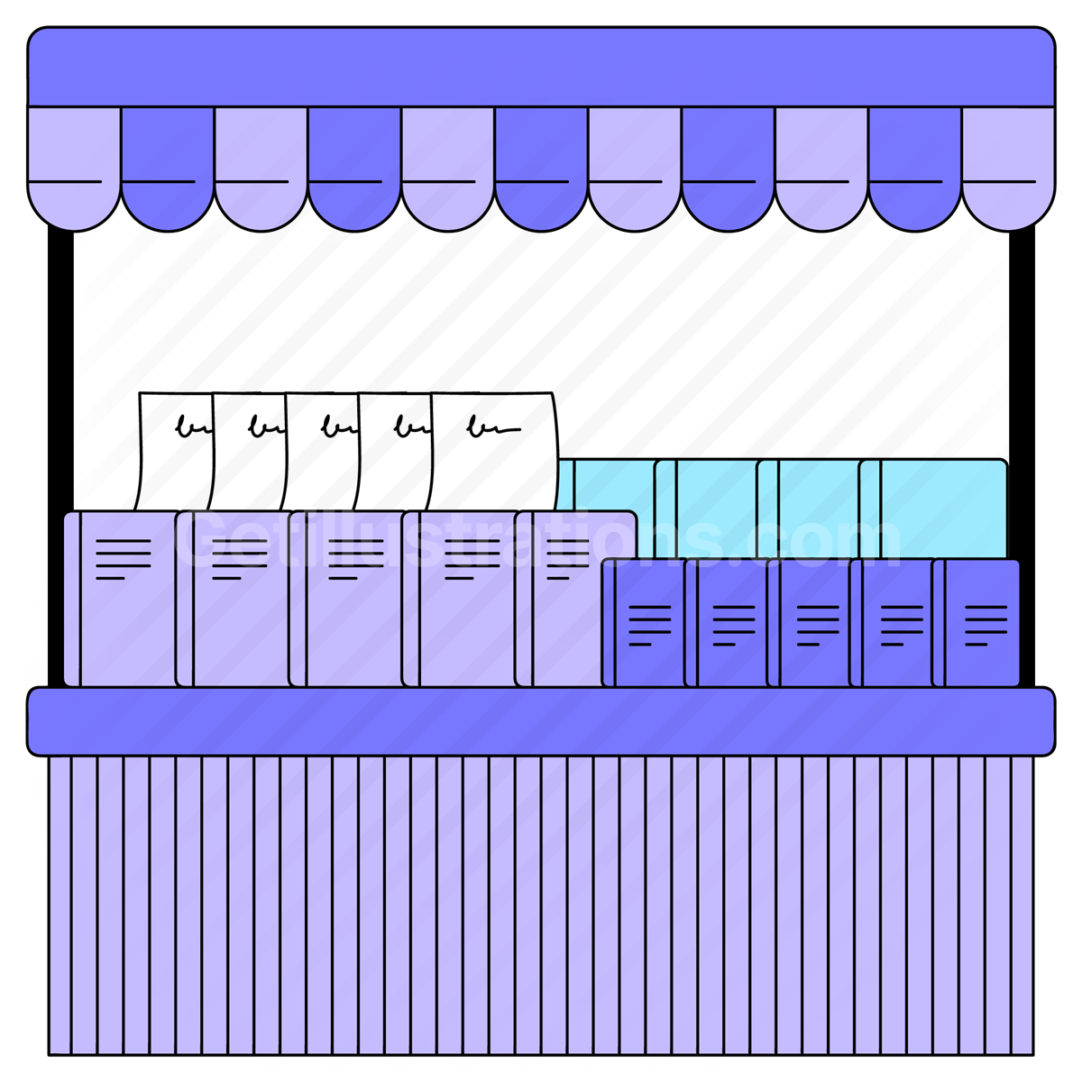 Shopping and Retail  illustration